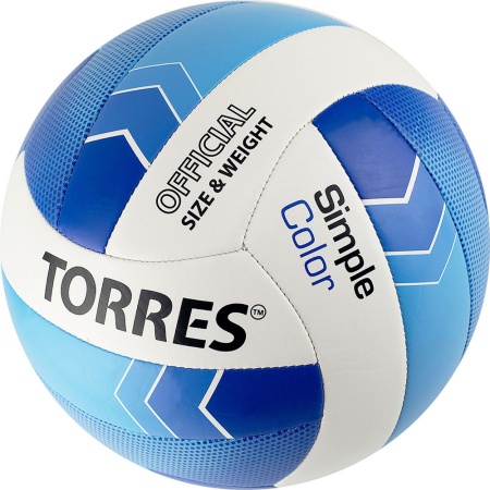 Купить Мяч волейбольный Torres Simple Color любительский р.5 в Сосногорске 